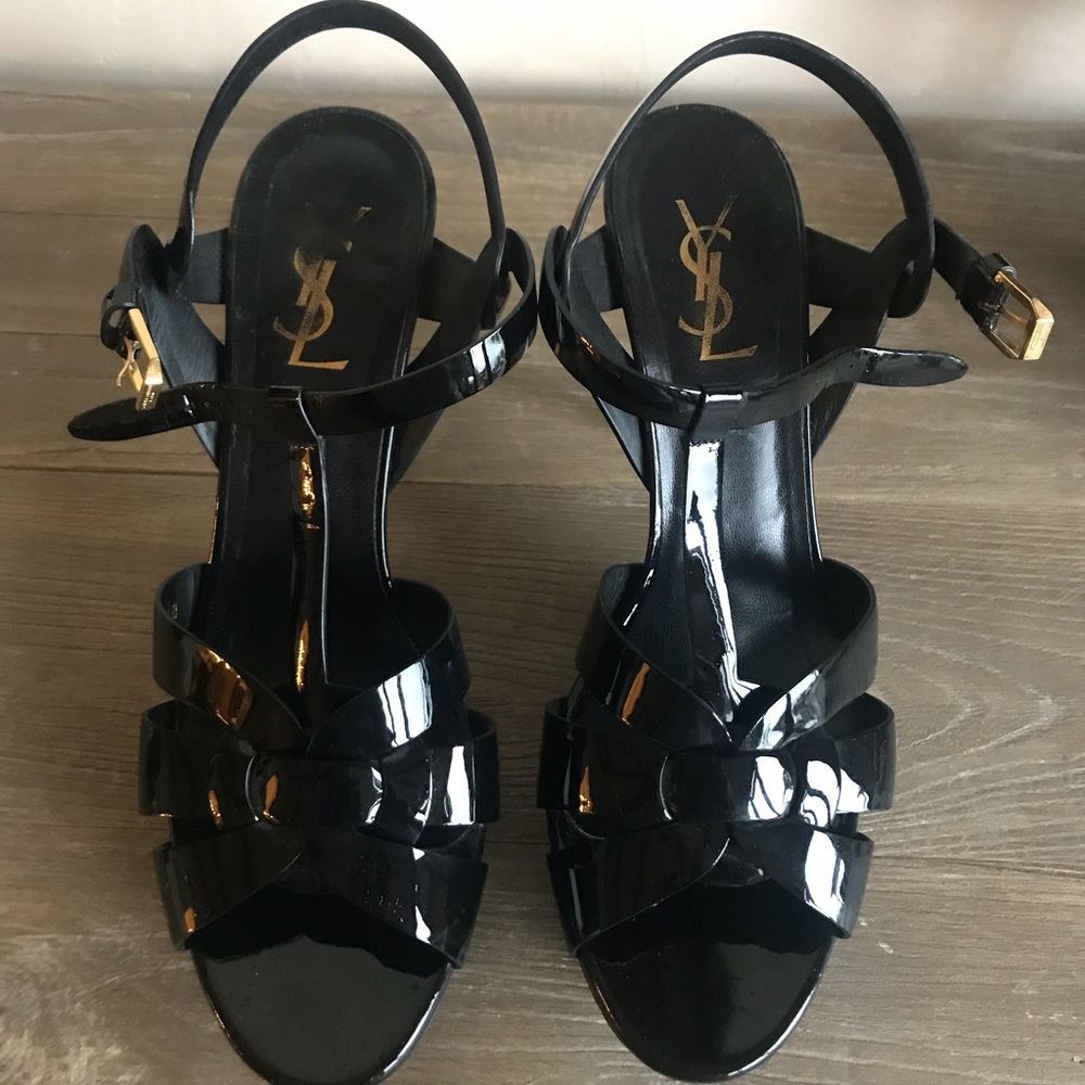 Like New Saint Laurent Tribute sandals.